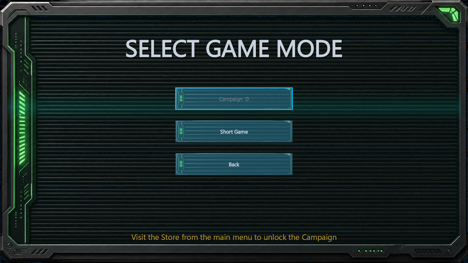 Contract Hunters screenshot: Shared Game Mode Selection